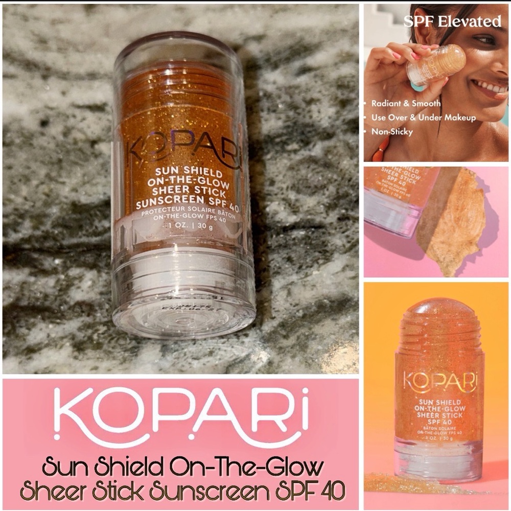 NWT - KOPARI - Sun Shield On-The-Glow Sheer Stick Sunscreen SPF 40